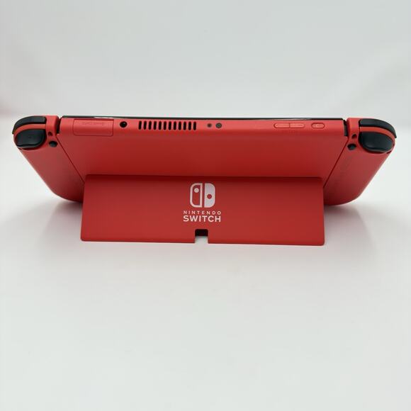 Nintendo Switch OLED HEG001 Mario Red Edition 64GB Console Dock Case Bundle - Picture 6 of 16